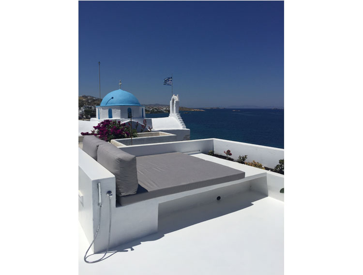 Village house on the sea 
